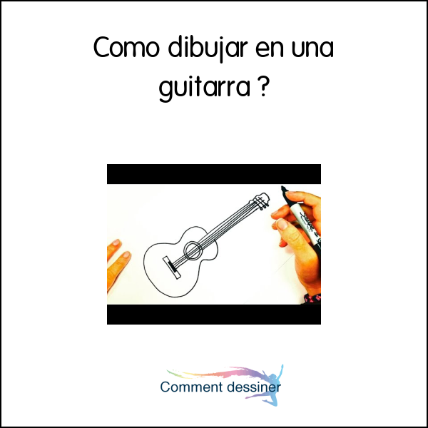 Como dibujar en una guitarra